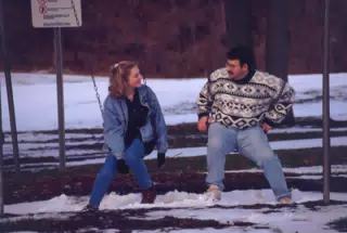 Leanne Cooley and Scott Alan Miller at Letchworth State Park in Winter