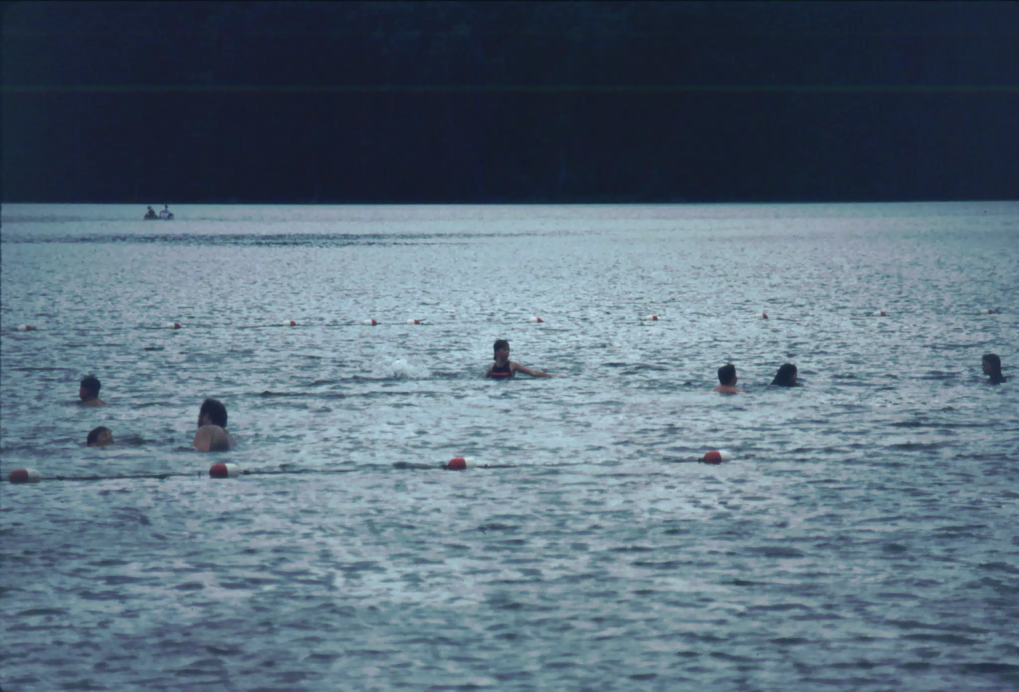 Swimmers at Long Point State Park, NY