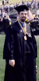 Nathan Parker at his graduation from Ithaca College, 1998