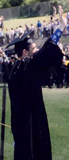 Nathan Parker at his graduation from Ithaca College, 1998
