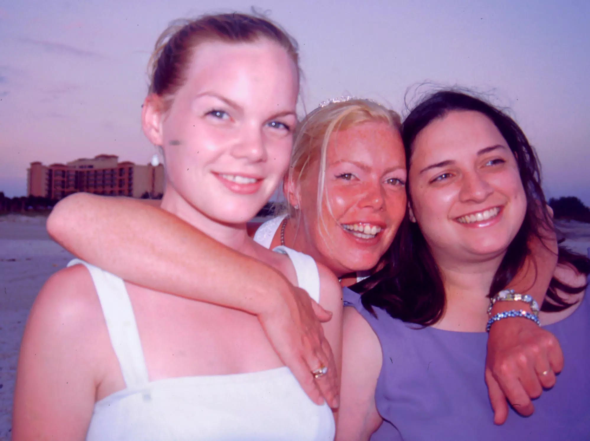 Kat, Michelle, Dominica on Tampa Beach