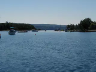 Boats on Bras D'Or Lake, NS