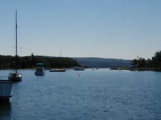 Boats on Bras D'Or Lake, NS