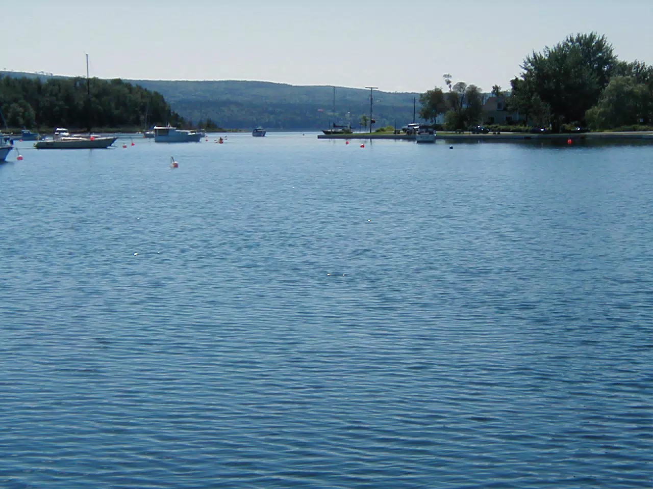 Boats on Bras D'Or Lake, NS