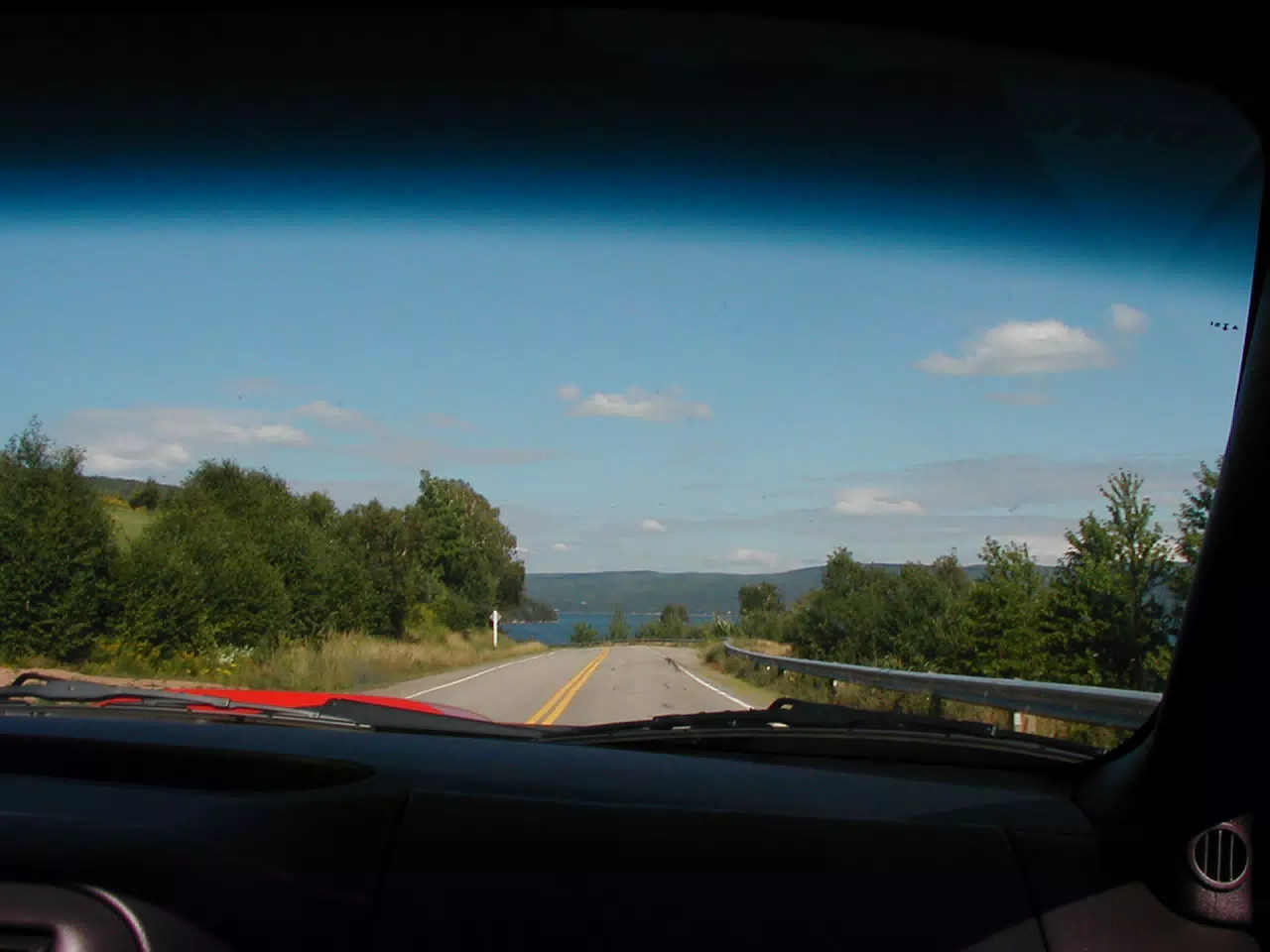 Road along Bras D'Or Lake