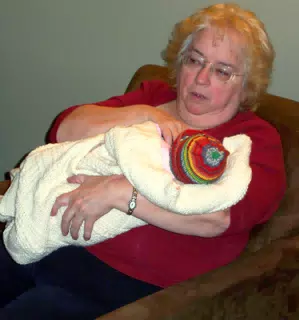 Liesl Sleeping on Her Grandma