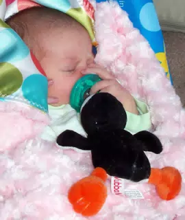 Liesl with Her Penguin Binkie
