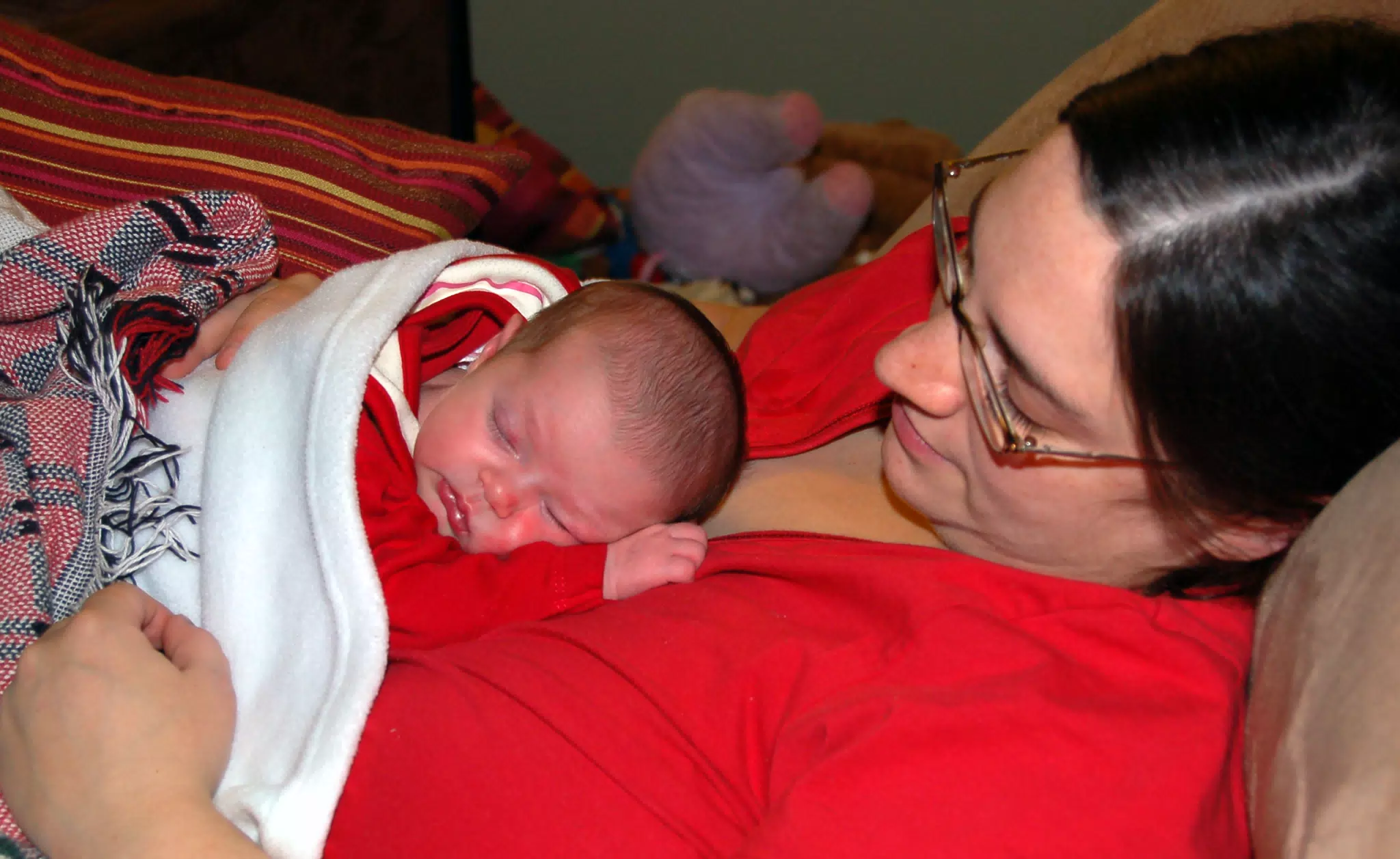 Liesl Sleeping on Mommy