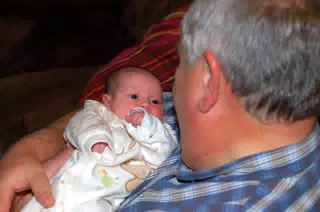 Liesl with Grandpa Miller