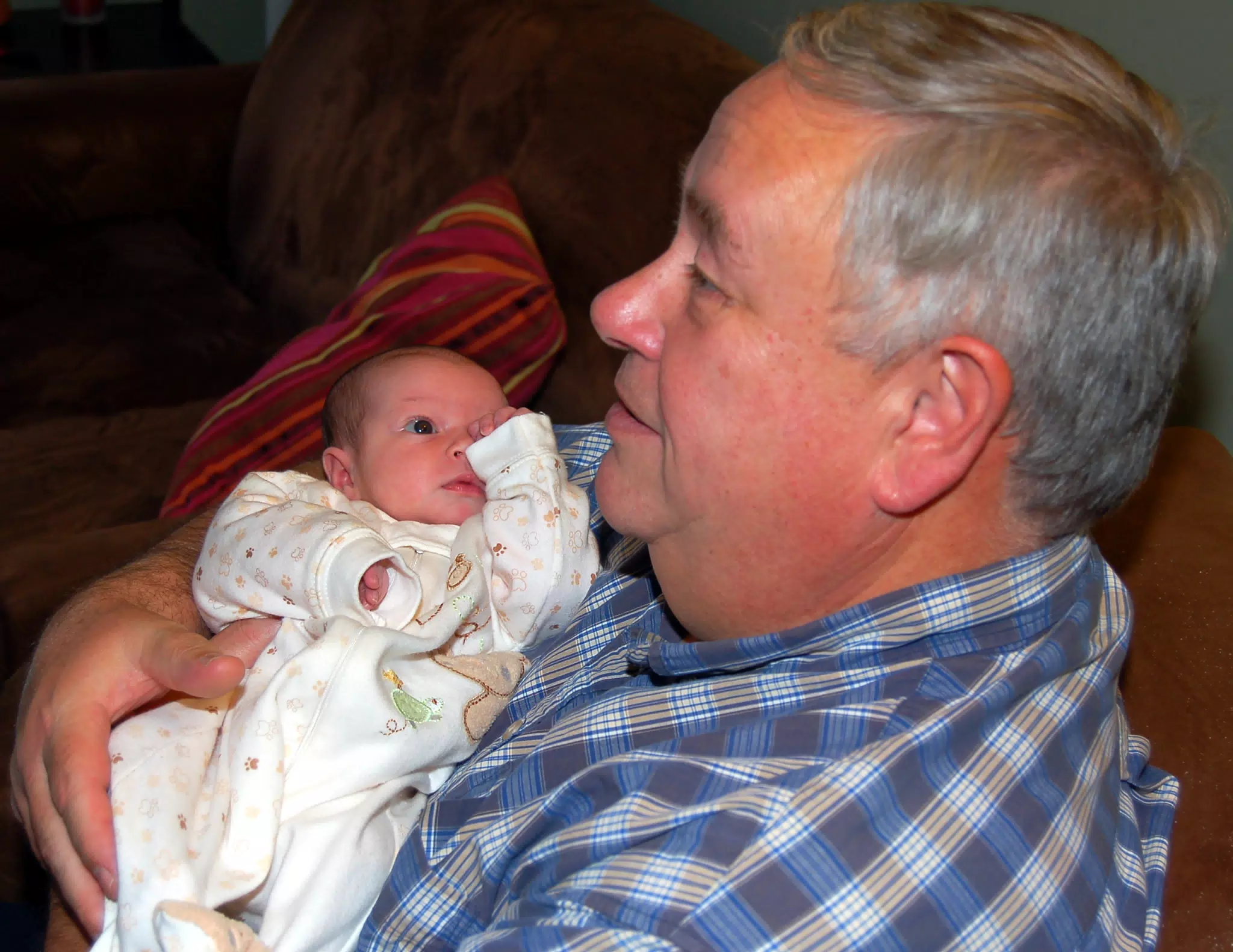 Liesl with Grandpa Miller