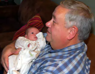 Liesl with Grandpa Miller