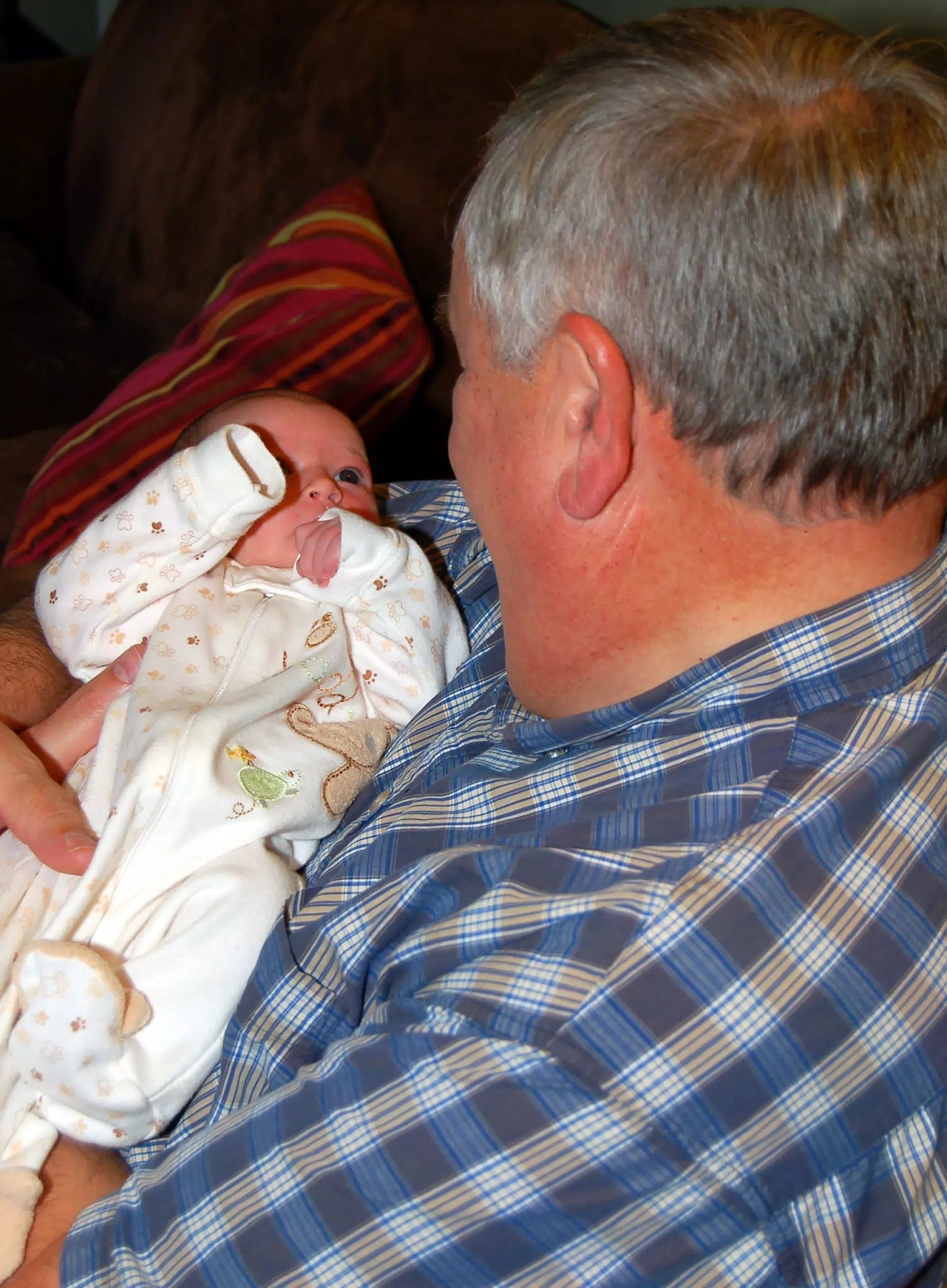 Liesl with Grandpa Miller