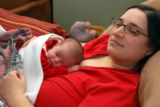 Liesl Sleeping on Mommy