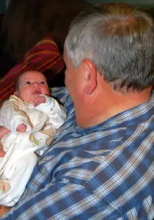 Liesl with Grandpa Miller