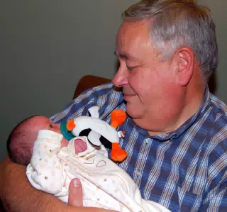Liesl with Grandpa Miller