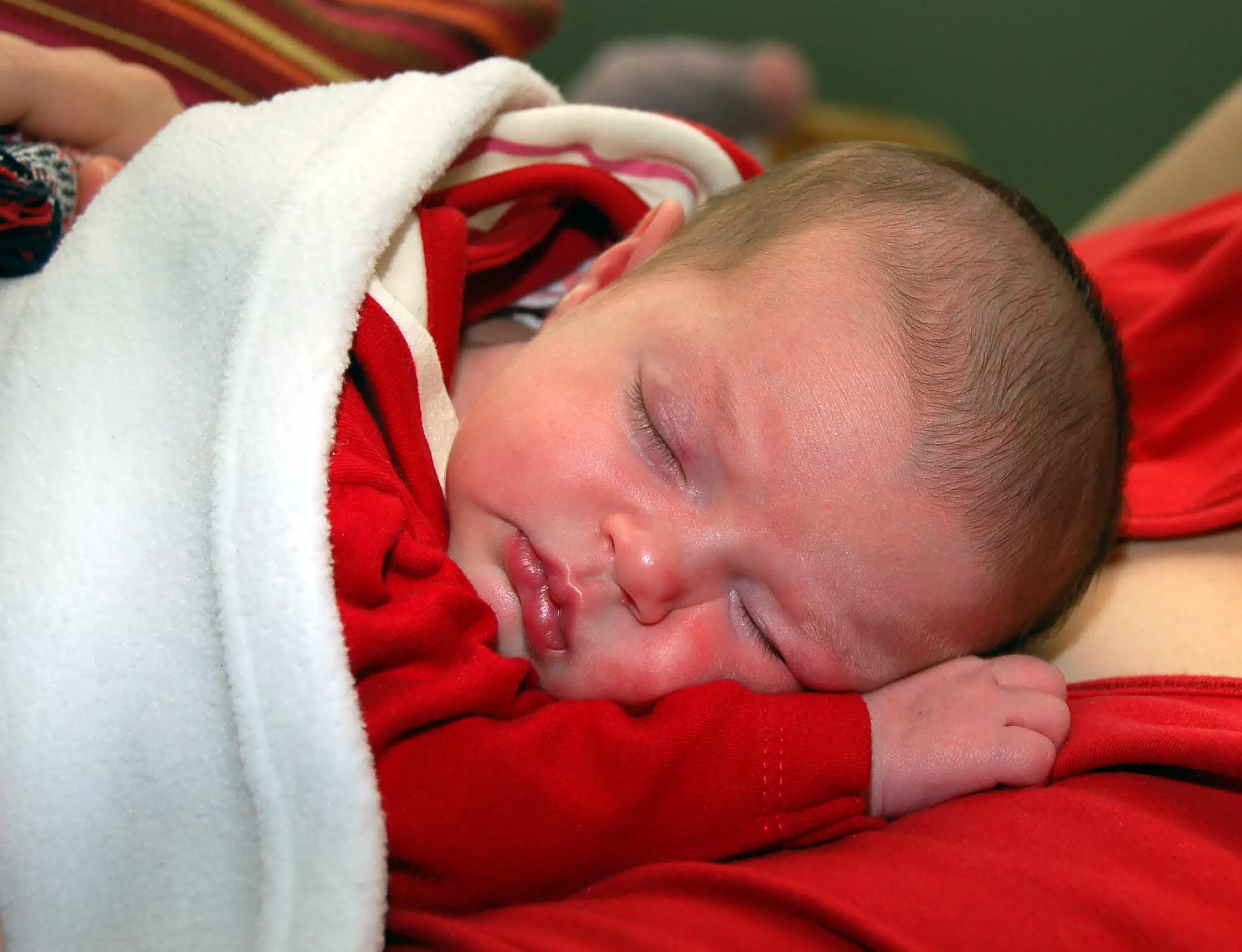 Liesl Asleep on Mommy