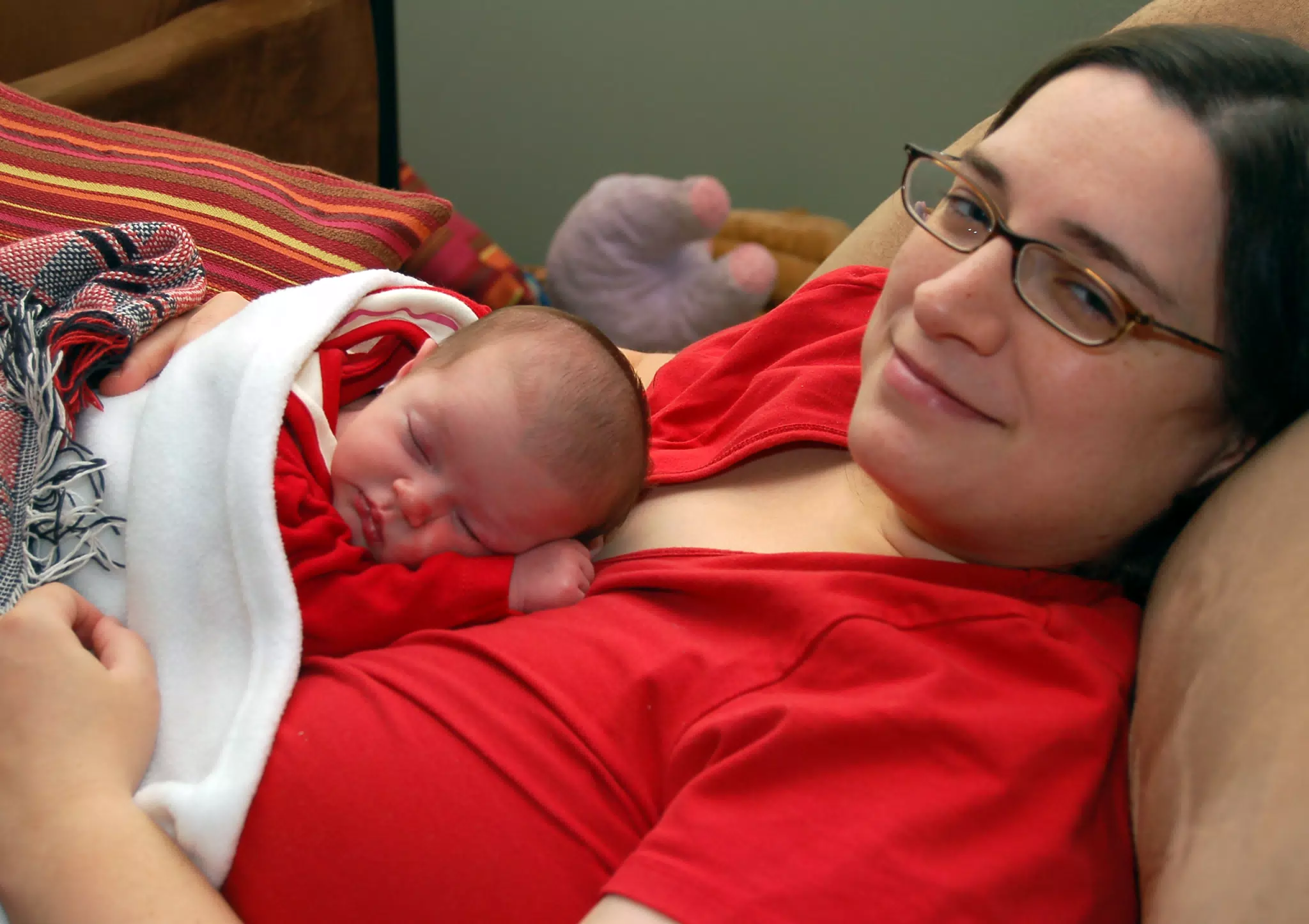 Liesl Sleeping on Mommy