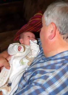 Liesl with Grandpa Miller