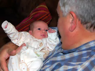 Liesl with Grandpa Miller