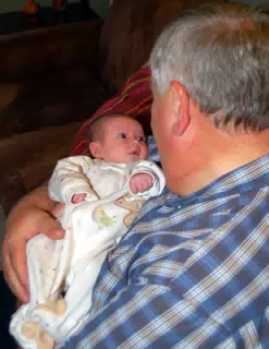 Liesl with Grandpa Miller