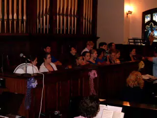 Choir at Nate and Tammy's Wedding Rehearsal
