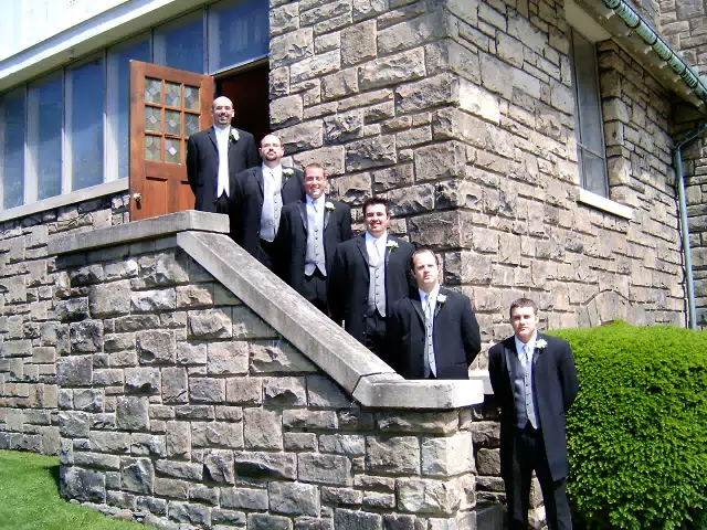 The Groomsmen at Nate and Tammy's Wedding