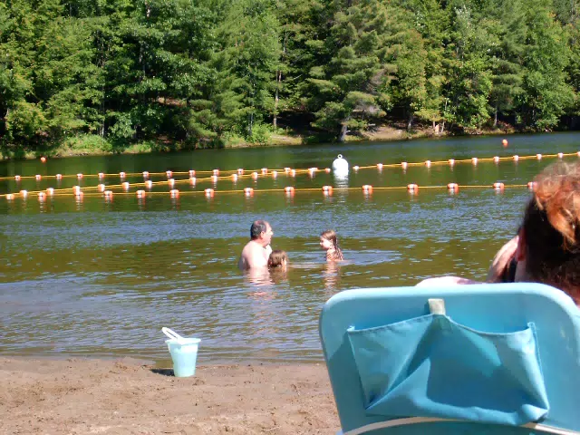 Madeline Grice and Emily Grice at Gilbert Lake State Park