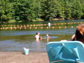 Madeline Grice and Emily Grice at Gilbert Lake State Park