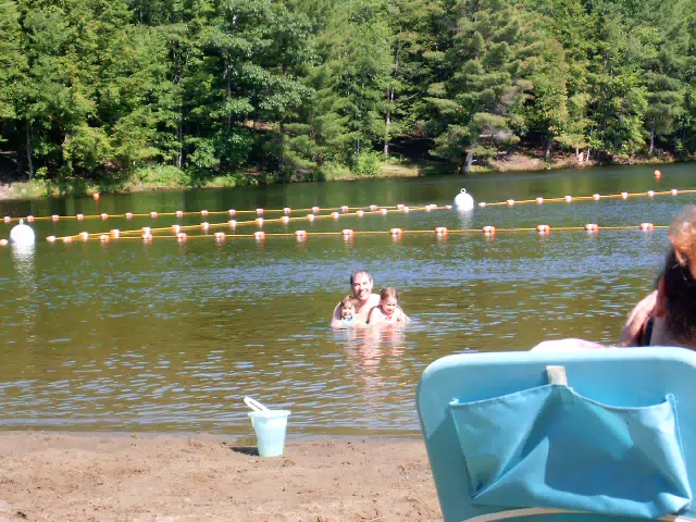 Madeline Grice and Emily Grice at Gilbert Lake State Park