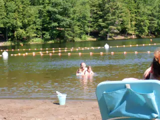 Madeline Grice and Emily Grice at Gilbert Lake State Park