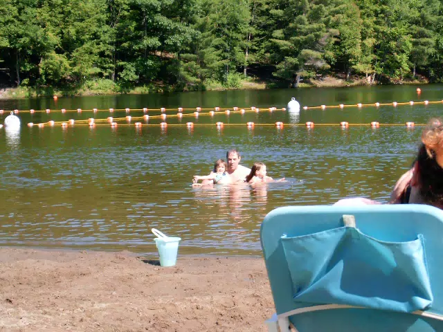 Madeline Grice and Emily Grice at Gilbert Lake State Park