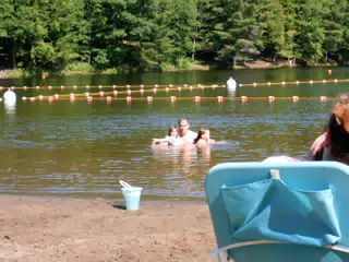 Madeline Grice and Emily Grice at Gilbert Lake State Park