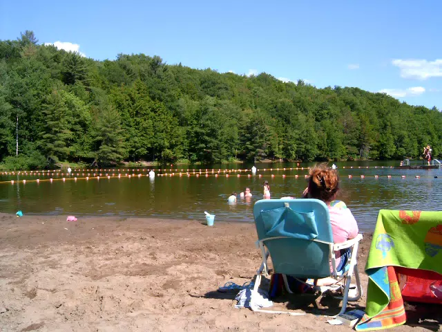 Madeline Grice and Emily Grice at Gilbert Lake State Park