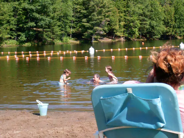 Madeline Grice and Emily Grice at Gilbert Lake State Park