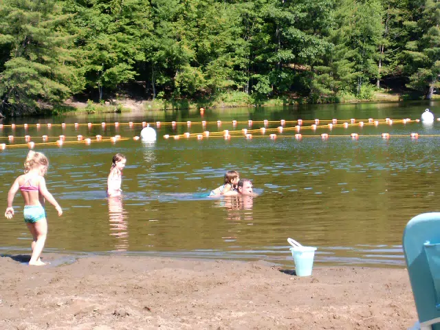 Madeline Grice and Emily Grice at Gilbert Lake State Park