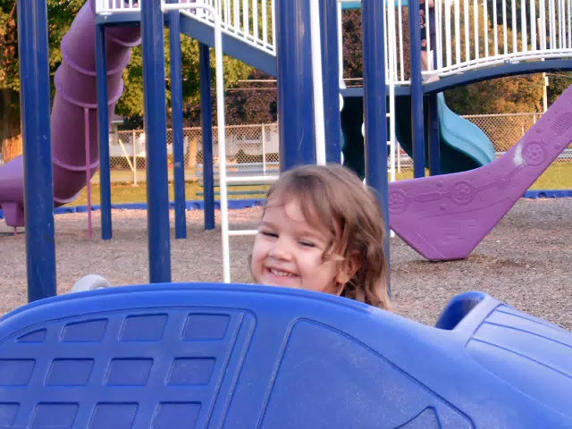 Emily Grice on Playground in Frankfort, NY