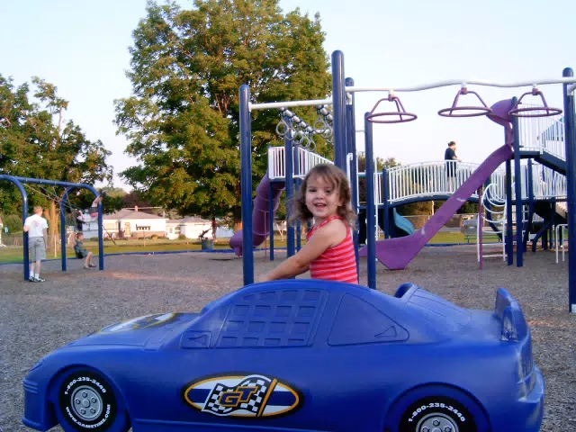 Emily Grice on Playground in Frankfort, NY