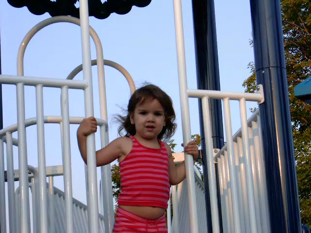 Emily Grice on Playground in Frankfort, NY