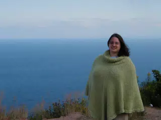 Dominica Miller in the Cape Breton Highlands