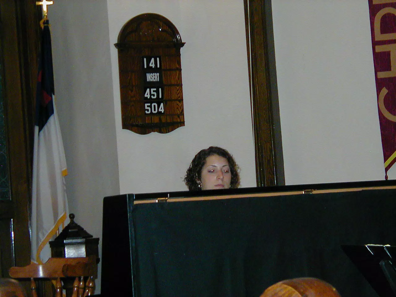 Lisa Winans Playing Piano at Nate and Tammy's Wedding