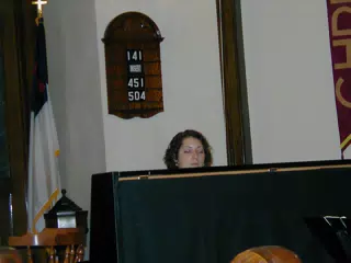 Lisa Winans Playing Piano at Nate and Tammy's Wedding
