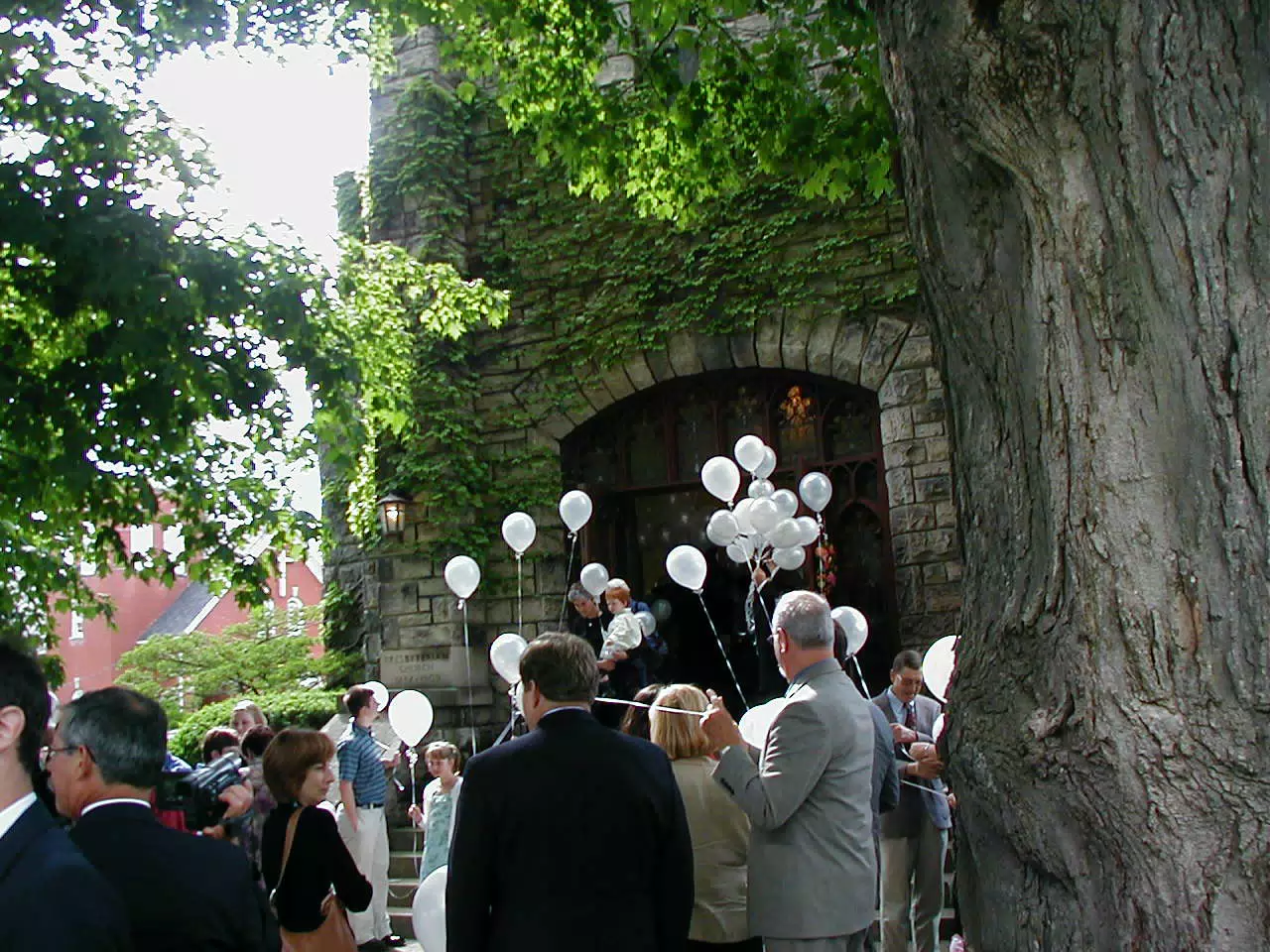 Reception Line at Nate and Tammy's Wedding