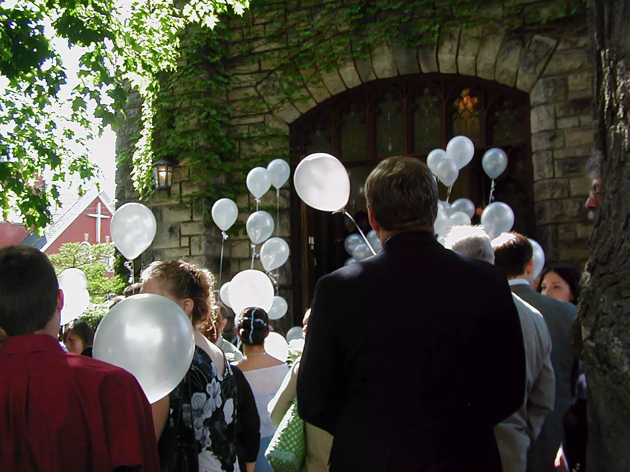 Reception Line at Nate and Tammy's Wedding
