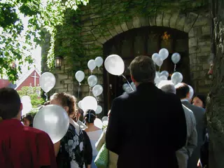 Reception Line at Nate and Tammy's Wedding