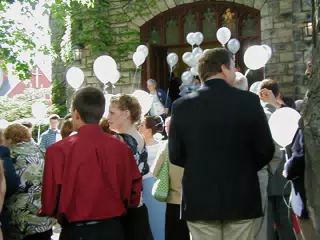 Reception Line at Nate and Tammy's Wedding