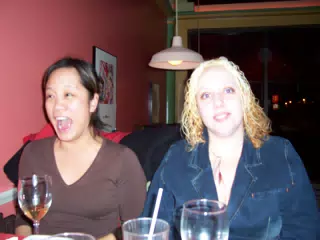 Jenn and Tricia at Basha in Rochester, NY