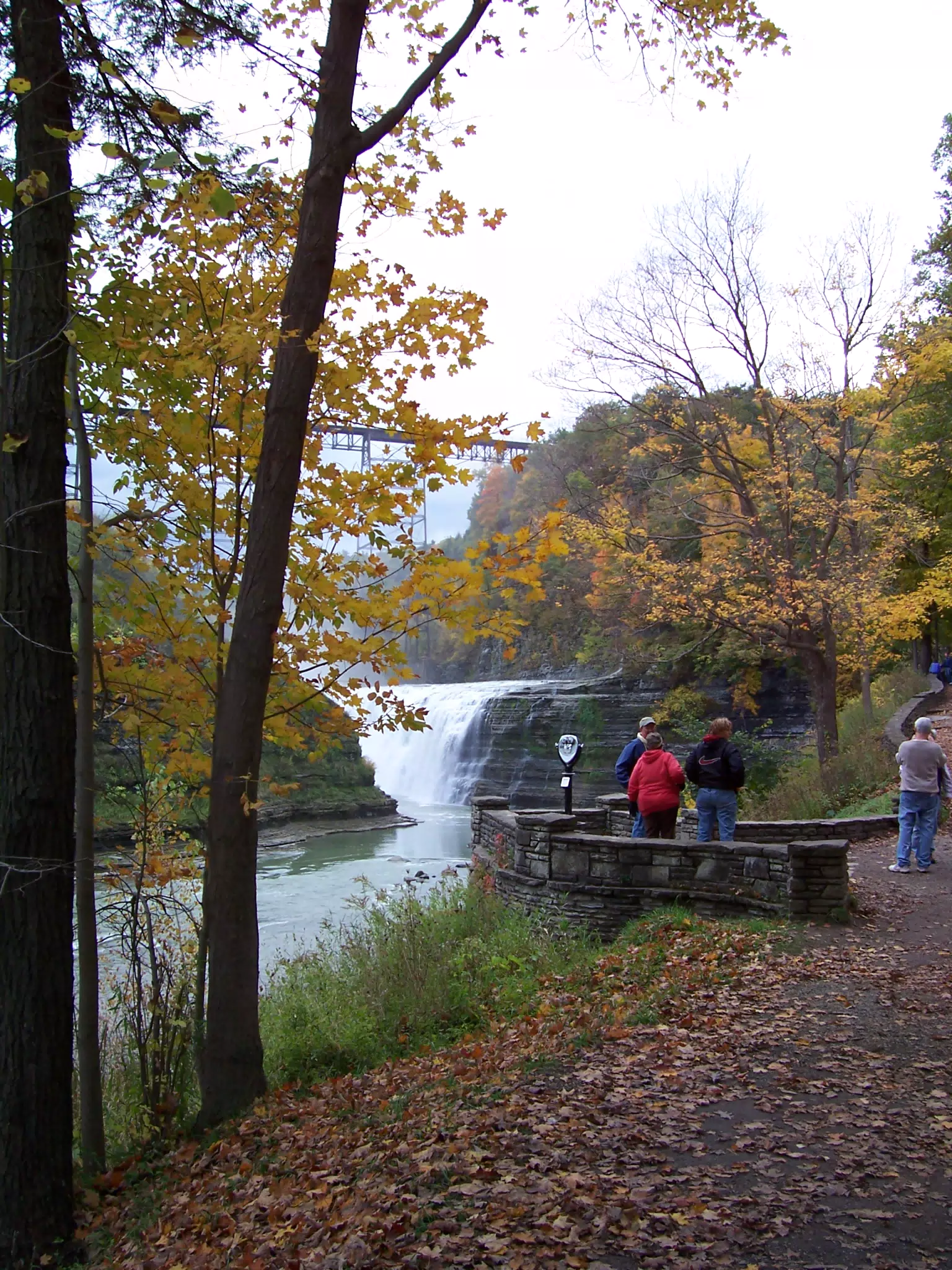 Upper Falls from Inspiration Point in Letchworth State Park, New York