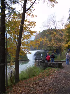 Upper Falls from Inspiration Point in Letchworth State Park, New York