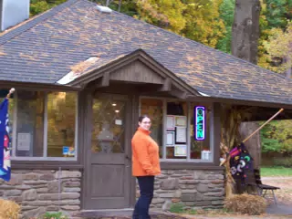 Dominica Miller at Letchworth State Park Snack Bar at Upper Falls