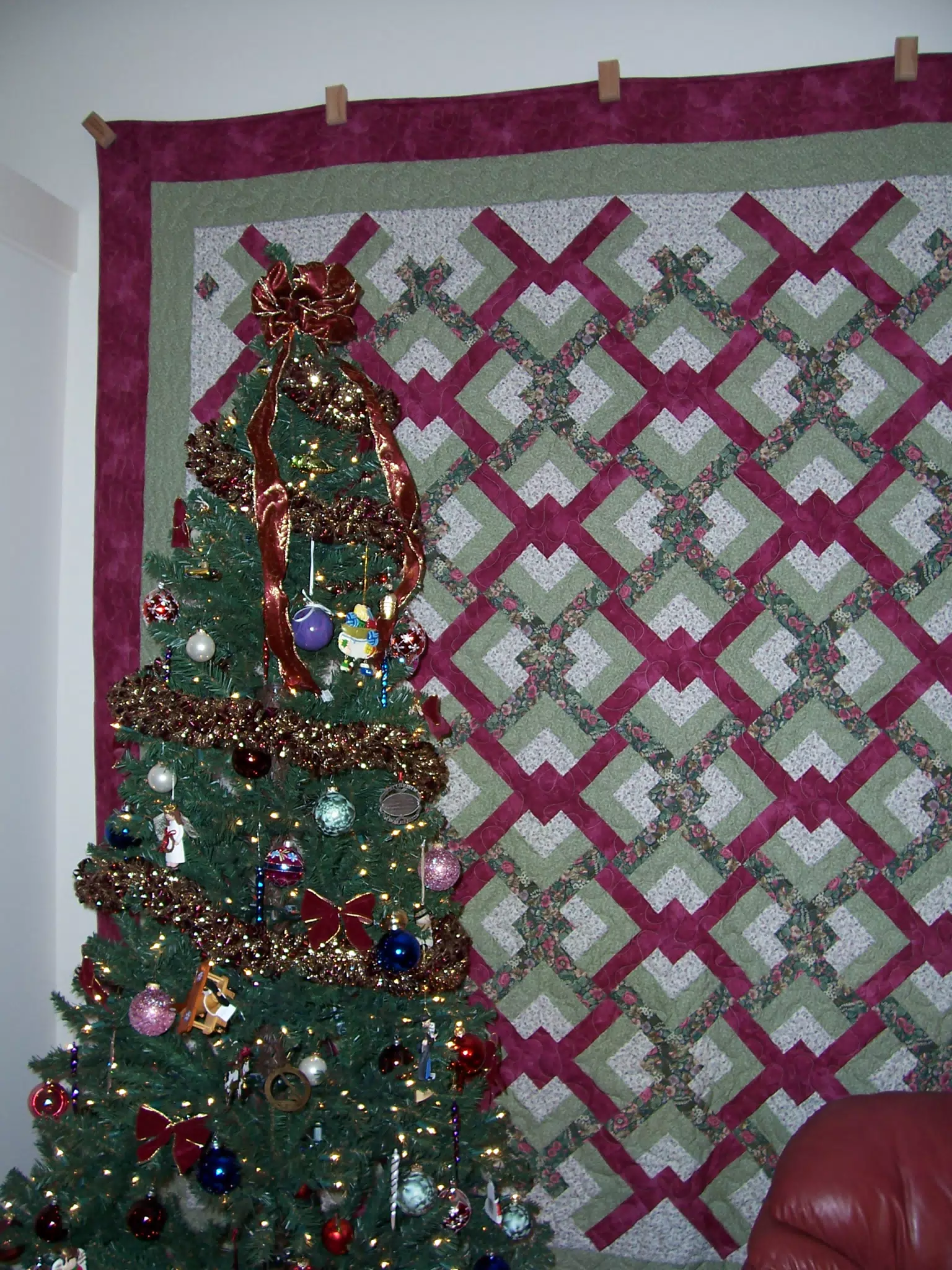 Christmas Tree and Wedding Quilt